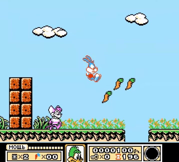 Tiny Toon Adventures - геймплей игры Dendy\NES